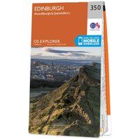 Ordnance Survey Explorer 350 Edinburgh Map With Digital Version, D/D