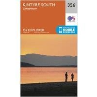 Ordnance Survey Explorer 256 Kintyre South Campeltown Map With Digital Version, Orange