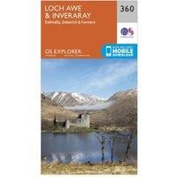 Ordnance Survey Explorer 360 Loch Awe & Inverarary Map With Digital Version, Orange