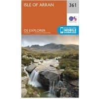 Ordnance Survey Explorer 361 Isle of Arran Map With Digital Version