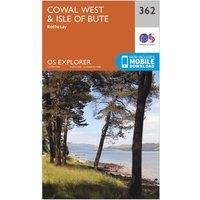 OS Explorer Map 362 Cowal West and Isle of Bute OS Explorer Paper Map