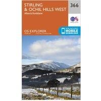 OS Explorer Map 366 Stirling and Ochil Hills West OS Explorer Paper Map