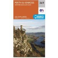 Ordnance Survey Explorer 369 Perth & Kinross Map With Digital Version, White