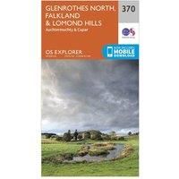 Ordnance Survey Explorer 370 Glenrothes North, Falkland & Lomond Hills Map With Digital Version, Orange