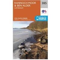 OS Explorer Map 385 Rannoch Moor and Ben Alder OS Explorer Paper Map (OS Explorer Active Map)