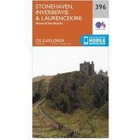 Ordnance Survey Explorer 396 Stonehaven, Inverbervie & Laurencekirk Map With Digital Version, Orange