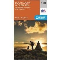 Ordnance Survey Explorer 400 Loch Lochy & Glen Roy Map With Digital Version, Orange