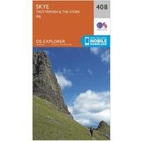 Ordnance Survey Explorer 408 Skye - Trotternish & The Storr Map With Digital Version, Orange