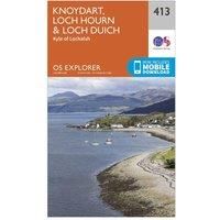 OS Explorer Map (413) Knoydart, Loch Hourn and Loch Duich (OS Explorer Paper Map)