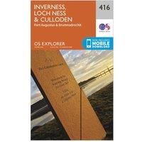 OS Explorer Map (416) Inverness, Loch Ness and Culloden (OS Explorer Paper Map)