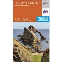 Ordnance Survey Explorer 425 Huntly & Cullen Map With Digital Version, Orange