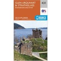 OS Explorer Map (431) Glen Urquhart and Strathglass (OS Explorer Paper Map)