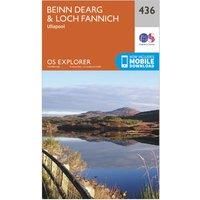 Ordnance Survey Explorer 436 An Teallach & Slioch Map With Digital Version, Orange/D