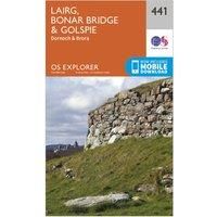 Ordnance Survey Explorer 441 Lairg, Bonar Bridge & Golspie Map With Digital Version, Orange