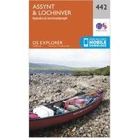 Ordnance Survey Explorer 442 Assynt & Lochinver Map With Digital Version, D/D