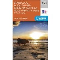 Ordnance Survey Explorer 453 Benbecula & South Uist Map With Digital Version, Orange