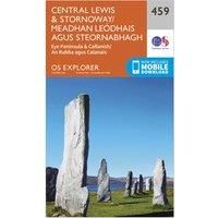 OS Explorer Map (459) Central Lewis and Stornaway/Meadhan Leodhais Agus Steornabhagh (OS Explorer Paper Map)