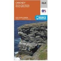 Ordnance Survey Explorer 464 Orkney Map With Digital Version, Orange
