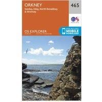 Ordnance Survey Explorer 465 Orkney Map With Digital Version, Orange