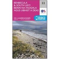 Ordnance Survey Landranger 22 Benbecula & South Uist Map With Digital Version, Pink