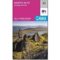 Ordnance Survey Landranger 23 North Skye, Dunvegan & Portree Map With Digital Version, White