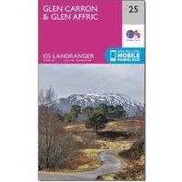 Landranger (25) Glen Carron & Glen Affric: 025 (OS Landranger Map)