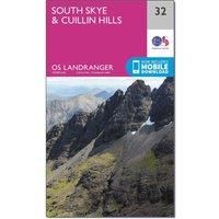 Ordnance Survey Landranger 32 South Skye & Cuillin Hills Map With Digital Version, Pink