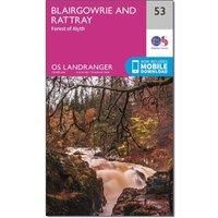 Ordnance Survey Landranger 53 Blairgowrie & Forest of Alyth Map With Digital Version, Pink
