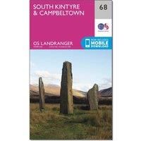 South Kintyre & Campbeltown Landranger Map 68 Ordnance Survey Latest