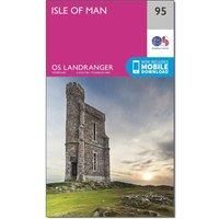 Ordnance Survey Landranger 95 Isle of Man Map With Digital Version, Pink