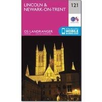 Ordnance Survey Landranger 121 Lincoln & Newark-on-Trent Map With Digital Version, Pink