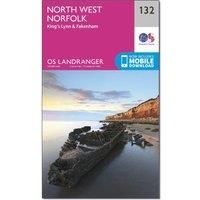 Ordnance Survey Landranger 132 North West Norfolk, King's Lynn & Fakenham Map With Digital Version, Pink/D