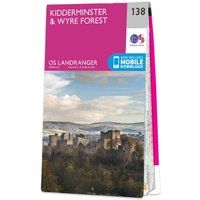 Ordnance Survey Landranger 138 Kidderminster & Wyre Forest Map With Digital Version, Pink