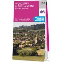 Landranger (150) Worcester & The Malverns, Evesham & Tewkesbury (OS Landranger Map)