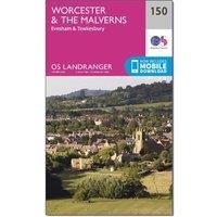 Landranger (150) Worcester & The Malverns, Evesham & Tewkesbury (OS Landranger Map)