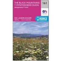 Ordnance Survey Landranger 161 The Black Mountains Map With Digital Version, Pink