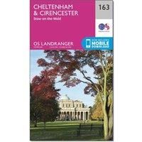 Ordnance Survey OS Landranger 163 Cheltenham & Cirencester, Stow-on-the-Wold Map, D/D