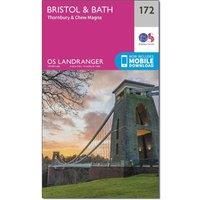 Ordnance Survey Landranger 172 Bristol & Bath, Thornbury & Chew Magna Map With Digital Version, Pink