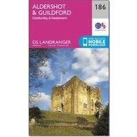 Landranger (186) Aldershot & Guildford, Camberley & Haslemere (OS Landranger Map)