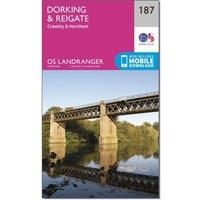 Landranger (187) Dorking, Reigate & Crawley (OS Landranger Map)