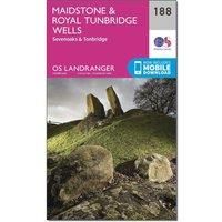 Ordnance Survey Landranger 188 Maidstone & Royal Tunbridge Wells Map With Digital Version, Pink