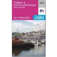 Ordnance Survey Landranger 202 Torbay & South Dartmoor, Totnes & Salcombe Map With Digital Version, Pink/D