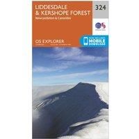 Ordnance Survey Explorer 324 Liddesdale & Kershope Forest Map With Digital Version, Orange