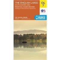 Ordnance Survey OL 7 Explorer The Lake District: South-eastern area Map, Orange/D