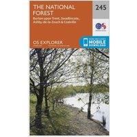 Ordnance Survey Explorer 245 The National Forest Map With Digital Version, Orange