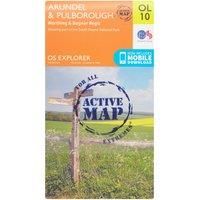 Ordnance Survey Explorer Active OL10 Arundel & Pulborough Map, Orange/D