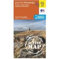 Ordnance Survey Explorer OL 21 Active D South Pennies Map, Orange