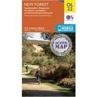 Ordnance Survey Explorer Active OL 22 New Forest Map, N/A