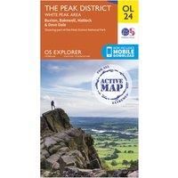 Ordnance Survey Active Explorer OL 24 The Peak District (White Peak Area) Map, D/D