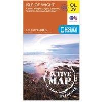 Explorer Active OL 29 Isle of Wight Map, Orange